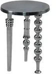 Mid.you Beistelltisch, Silber, Metall, rund, konisch, 63 cm, Wohnzimmer,