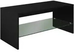 Mid.you Couchtisch, Schwarz, Holzwerkstoff, rechteckig, 40x40x90 cm, Stauraum,