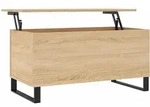 vidaXL Couchtisch, Sonoma Eiche, Holz, Strukturbuche, Rechteckig,Rechteckig,