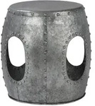 Womo-Design Beistelltisch, Grau, Metall, 38x43x43 cm, Wohnzimmer, Wohnzimmertische,