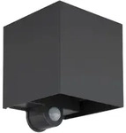 Globo Aussenwandleuchte Veronika, Anthrazit, Kunststoff, quadratisch,quadratisch, F,