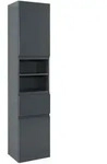 Held Hochschrank Held M&ouml;bel Cardiff, Graphit, Holzwerkstoff, 4 F&auml;cher, 1