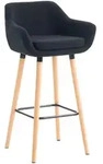 CLP Barhocker, Schwarz, Holz, 55x99x46 cm, Esszimmer, Barm&ouml;bel, Barhocker