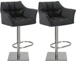 CLP Barhocker, Dunkelgrau, Metall, 64x88x45 cm, Esszimmer, Barm&ouml;bel, Barhocker