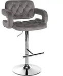 CLP Barhocker, Grau, Textil, 62x103x55 cm, Esszimmer, Barm&ouml;bel, Barhocker