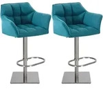 CLP Barhocker, T&uuml;rkis, Metall, 64x88x45 cm, Esszimmer, Barm&ouml;bel, Barhocker