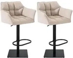 CLP Barhocker, Creme, Metall, 64x88x45 cm, Esszimmer, Barm&ouml;bel, Barhocker