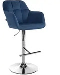 CLP Barhocker, Blau, Textil, 57x97x59 cm, Esszimmer, Barm&ouml;bel, Barhocker
