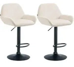 CLP Barhocker, Creme, Metall, 51x89x52 cm, Esszimmer, Barm&ouml;bel, Barhocker