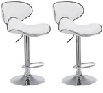 CLP Barhocker, Wei&szlig;, Metall, 46x88x49 cm, Esszimmer, Barm&ouml;bel, Barhocker