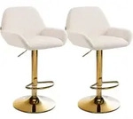 CLP Barhocker, Creme, Metall, 51x89x52 cm, Esszimmer, Barm&ouml;bel, Barhocker