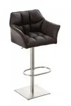 CLP Barhocker, Braun, Metall, 64x88x45 cm, Esszimmer, Barm&ouml;bel, Barhocker