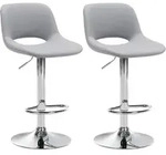 CLP Barhocker, Grau, Metall, 42x86x46 cm, Esszimmer, Barm&ouml;bel, Barhocker