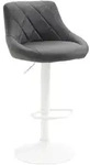 CLP Barhocker, Grau, Metall, 46x83x49 cm, Esszimmer, Barm&ouml;bel, Barhocker