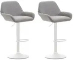 CLP Barhocker, Grau, Metall, 51x89x52 cm, Esszimmer, Barm&ouml;bel, Barhocker