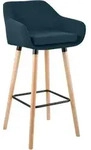 CLP Barhocker, Blau, Holz, 55x99x46 cm, Esszimmer, Barm&ouml;bel, Barhocker