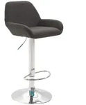 CLP Barhocker, Dunkelgrau, Metall, 51x89x52 cm, Esszimmer, Barm&ouml;bel, Barhocker