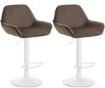 CLP Barhocker, Braun, Metall, 51x89x52 cm, Esszimmer, Barm&ouml;bel, Barhocker