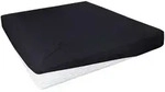 Spannbetttuch, Schwarz, Textil, 100x200 cm, b&uuml;gelleicht, b&uuml;gelfrei, weich und