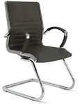 Versee Besucherstuhl, Braun, Metall, 1-Sitzer, 60x95x60 cm, Arbeitszimmer,