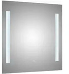 Xora Badezimmerspiegel, Glas, quadratisch, 70x70x3 cm, Made in Germany,