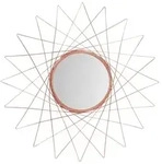 Kayoom Wandspiegel, Kupfer, Metall, Glas, organisch, 79x79x2 cm, Spiegel,...