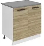 B Belini Group K&uuml;chenunterschrank, Eiche San Remo, Holz, 80x85x51.6 cm,...