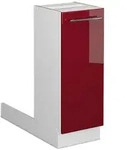Vicco K&uuml;cheninsel, Bordeaux, Wei&szlig;, Holzwerkstoff, Rechteckig, 30x82x30 cm,...