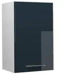 Vicco H&auml;ngeschrank, Dunkelblau, Wei&szlig;, Holzwerkstoff, 3 F&auml;cher, Rechteckig,