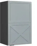 Vicco H&auml;ngeschrank, Blaugrau, Anthrazit, Holzwerkstoff, 2 F&auml;cher, Rechteckig,
