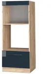 Vicco Mikrowellenschrank, Dunkelblau, Eiche, Holzwerkstoff, 1 F&auml;cher, 1...