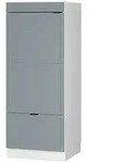 Vicco Mikrowellenschrank, Hellblau, Wei&szlig;, Holzwerkstoff, 3 F&auml;cher, 1...