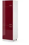 Vicco K&uuml;hlumbauschrank, Rot, Wei&szlig;, Holzwerkstoff, 1 F&auml;cher, Rechteckig,