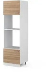Vicco Mikrowellenschrank, Sonoma Eiche, Wei&szlig;, Holzwerkstoff, 1 F&auml;cher,...