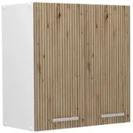 Vicco H&auml;ngeschrank, Eiche Artisan, Wei&szlig;, Holzwerkstoff, 1 F&auml;cher, Rechteckig,
