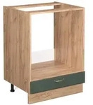 Vicco Herdumbauschrank, Gr&uuml;n, Honigeiche, Holzwerkstoff, 2 F&auml;cher, 1...