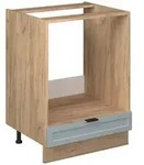 Vicco Herdumbauschrank, Hellblau, Honigeiche, Holzwerkstoff, 2 F&auml;cher, 1...