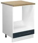 Vicco Herdumbauschrank, Dunkelblau, Wei&szlig;, Holzwerkstoff, 2 F&auml;cher, 1...