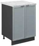 Vicco K&uuml;chenunterschrank, Hellblau, Anthrazit, Holzwerkstoff, 1 F&auml;cher,...