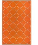 Novel Outdoorteppich Berlin, Orange, Textil, geometrisch, rechteckig, 60x110 cm,