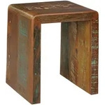 Mid.you Beistelltisch, Braun, Holz, Mangoholz, massiv, rechteckig, Wange,...