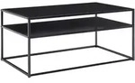 Mid.you Couchtisch, Schwarz, Metall, rechteckig, eckig, 60x45x100 cm, Stauraum,
