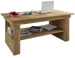 Mid.you Couchtisch, Eiche, Honig, Holzwerkstoff, rechteckig, 115x52.5x65 cm,...