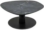 Venda Couchtisch, Anthrazit, Dunkelgrau, Metall, Holzwerkstoff, Marmoroptik,