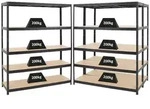 Proregal Schwerlastregal, Schwarz, Metall, Rechteckig, 450x180x45 cm, Freizeit,
