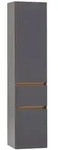 Xora Hochschrank Bogen, Grau, Holzwerkstoff, 4 F&auml;cher, 1 Schublade(n) Schubladen,