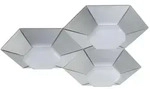 Wofi Led, Silber, Metall, 40x8.5x40.5 cm, Lampen & Leuchten, LED Beleuchtung,