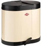 Wesco Doppel-Abfallsammler, Beige, Metall, 36x43x45 cm, K&uuml;chen, K&uuml;chenausstattung,