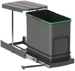Emuca Recyclingbeh&auml;lter, Anthrazit, Metall, 25.7x40x43.35 cm, K&uuml;chen,