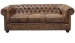 riess-ambiente 3-Sitzer, Braun, Holz, Vintage, Rechteckig, 205x73x85 cm, Wohnzimmer,